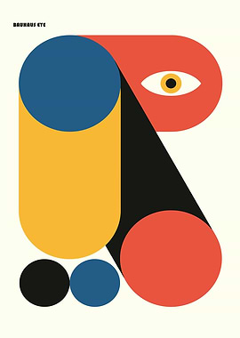 Bauhaus Eye Geometric Abstract
