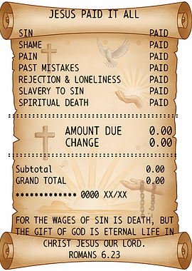 Jesus Paid It All Receipt