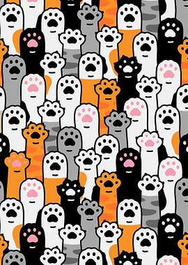 Cat Paws Pattern