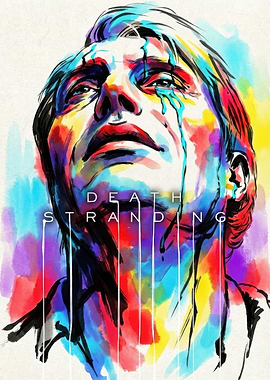 Death Stranding Colorful Portrait