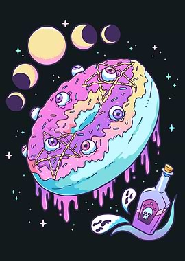 Pastel Goth Donut