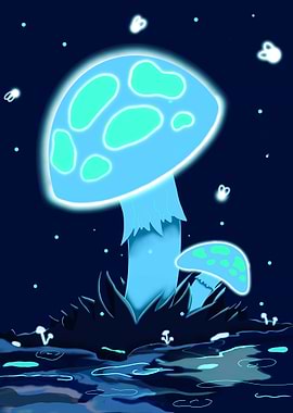 Glowing Mushrooms