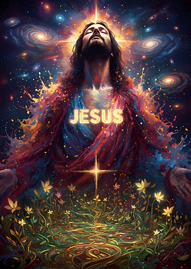 Jesus in Cosmic Garden