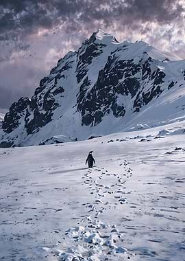 Penguin in Snowy Mountain but why?