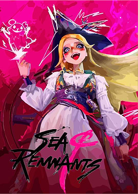 Sea Remnants Pirate Girl Digital Art