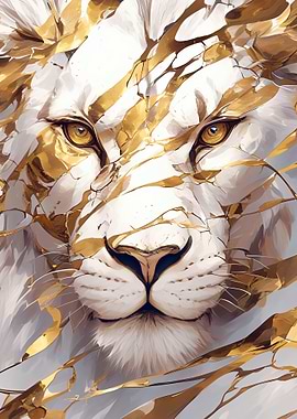 Golden Lion Portrait