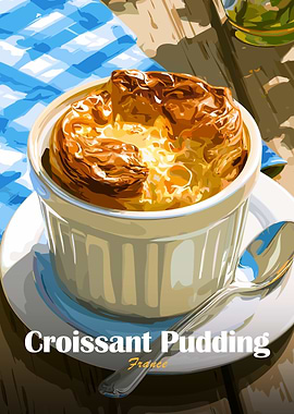 Croissant Pudding France