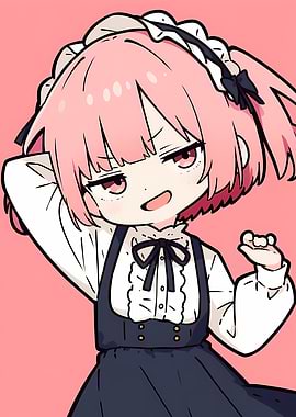 Anime Girl in Maid Outfit