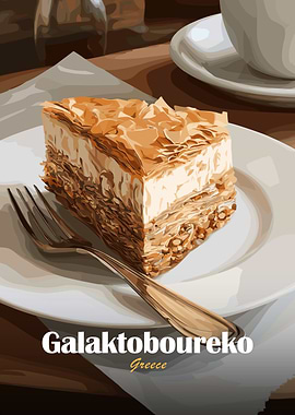 Galaktoboureko Dessert from Greece