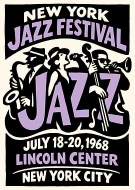 New York Jazz Festival 1968 Poster