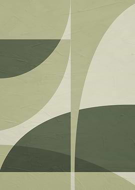 Abstract Geometric Art in Earth Tones