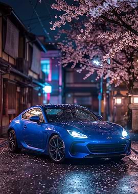 Subaru BRZ Night Cherry Blossoms