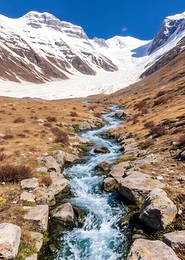 Mountain Stream Landscape