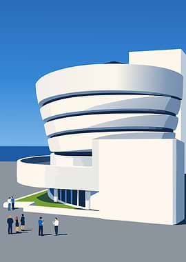 Guggenheim Museum Illustration
