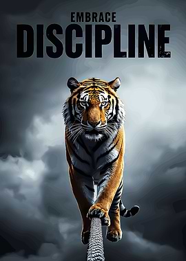 Embrace Discipline: Tiger on Rope