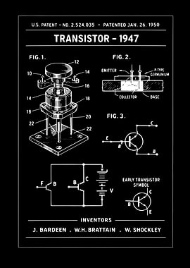 Transistor Patent Blueprint - 1947