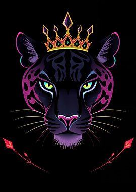 Crowned Panther Digital Art