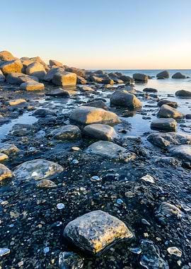 Rocky Beach at Sunset