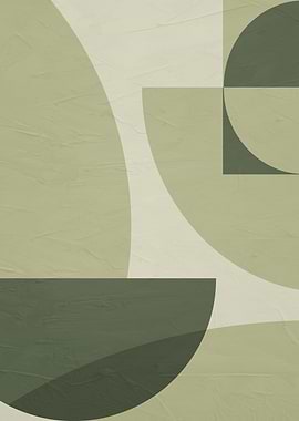 Abstract Geometric Shapes in Earth Tones