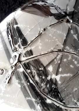 Monochrome Glass – Modern Abstract Texture – Abstract Porcelain #51