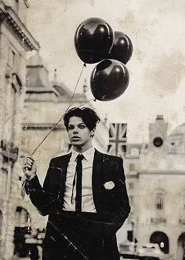 Yungblud with Balloons in London