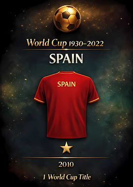 Spain World Cup 2010 Poster