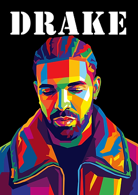 Drake Pop Art Portrait