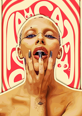 Doja Cat Pop Art Portrait