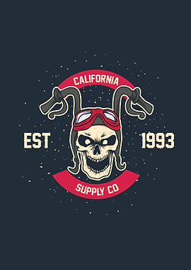 California Supply Co. Skull Emblem