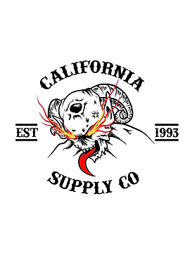 California Supply Co. Ram Skull Graphic