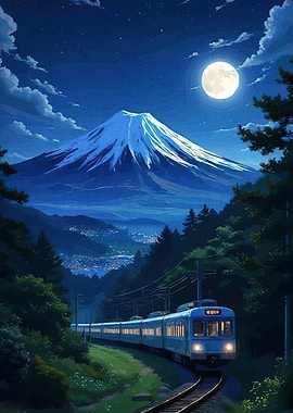 Night Train to Mount Fuji