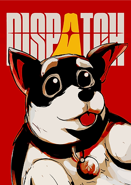 Dispatch Dog Cartoon Art