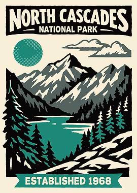 North Cascades National Park Poster