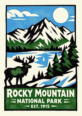 Rocky Mountain National Park Poster