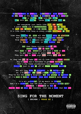 Sing for the Moment - Rhymes Verse 2