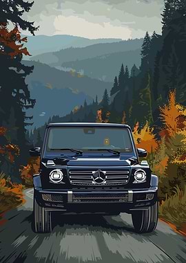 Mercedes-Benz G-Class in Autumn Landscape