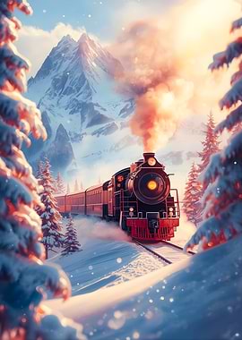 Winter Train Journey