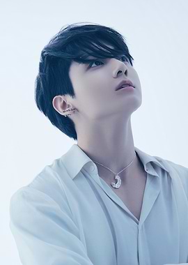 Jungkook Portrait with Moon Necklace