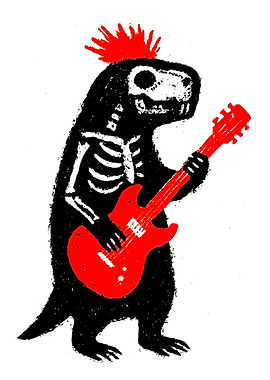 Punk Mole Guitarist
