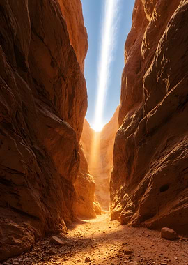 Sunlit Canyon Passage