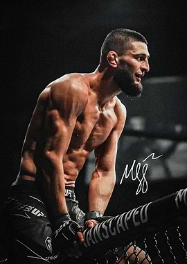 Khamzat Chimaev UFC Fighter Portrait
