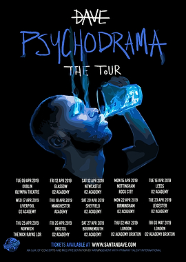 Dave Psychodrama Tour Poster