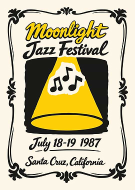 Moonlight Jazz Festival 1987 Poster