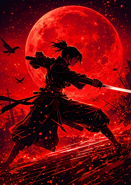 Samurai under the Red Moon