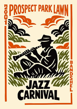 Prospect Park Lawn Jazz Carnival Poster