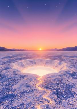 Crater Lake at Sunset