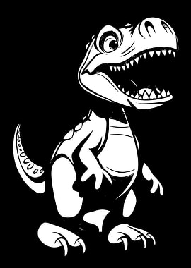 Cartoon Dinosaur Illustration