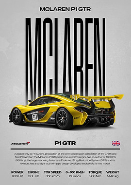 McLaren P1 GTR Race Car