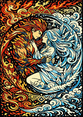 Fire and Ice Embrace