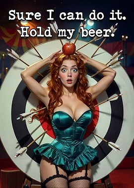 Hold my beer: archery challenge